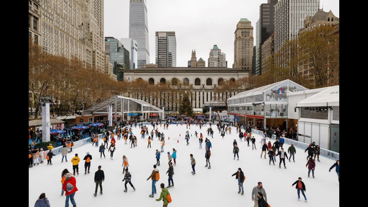 [VIDEO] See Tourists Fall on the Bryant Park Ice Skating Rink With This