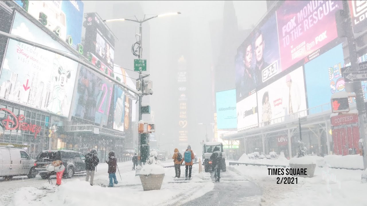 [VIDEO] Check Out This Collection of Times Square Snow Videos From