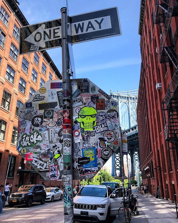 #streetartnyc#stickerbomb#streetart#streetsign#stickers#dumbo#manhattanbridge#viewingnyc#nyctagged#travelnyc#newyorker#nypostnyc#ig_nycity#nycprimeshot#topnewyorkphoto#icapture_nyc#made_in_nyc#manhattan#illgrammers#nyc_explorers#loves_nyc#what_i_saw_in_nyc#newyork_ig#nycdotgram#peoplescreatives#exploretocreate#visualsoflife#nyc