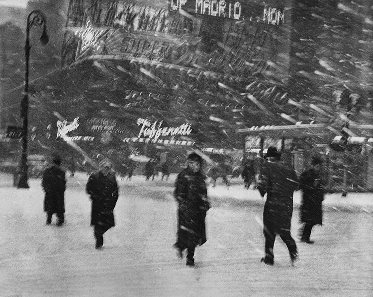 March 3, 1960: Blizzard conditions in Times Square as a system of storms blanketed much of the United States, wreaking customary havoc by grounding planes, halting transit and burying suburbs.