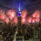 Fireworks over Empire State Building, Midtown, Manhattan