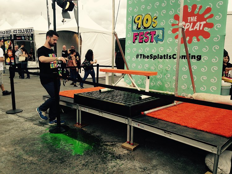 The Slime stage is brought to you by The Splat, a brand new television channel dedicated to favorite Nicktoons of the 90s #thesplatiscoming