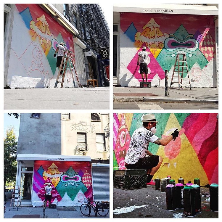 Some good #wip shots from yesterday by @dustyrebel @jackmassura @yuliahenderson @robertstevens . #buffmonster #greenvillain #ragandbone