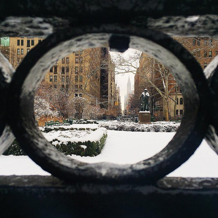 The city's first snow ☃