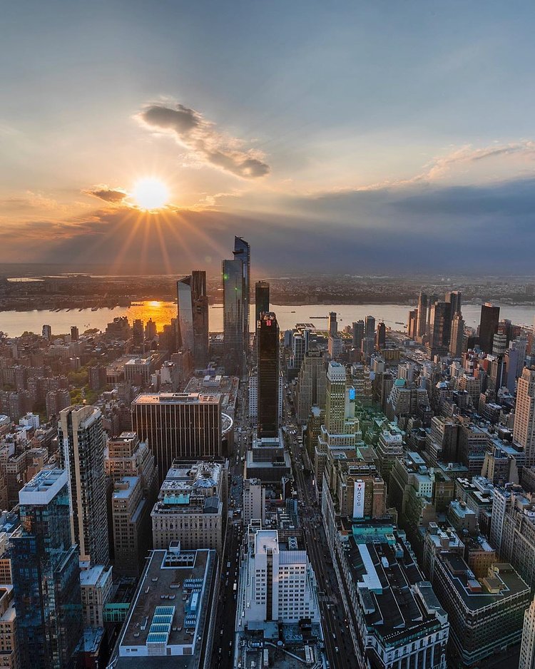 Sunset over Manhattan
