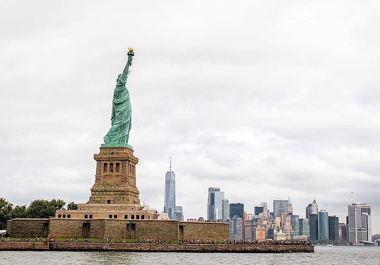 Statue of Liberty, New York, New York. Photo via @montielism #viewingnyc #newyorkcity #newyork