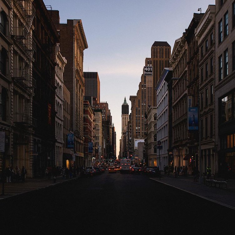 Last light in SoHo with @mitchellphun, and a surprise appearance by @stevebooker. It's a small small world.