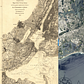 1860 New York City Map vs. 2013 NASA Satellite Photo