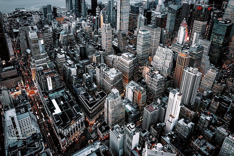 Skyline view of New York City.