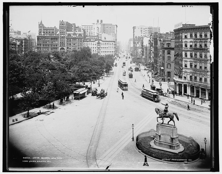 Union Square and Park Avenue, ca. 1890