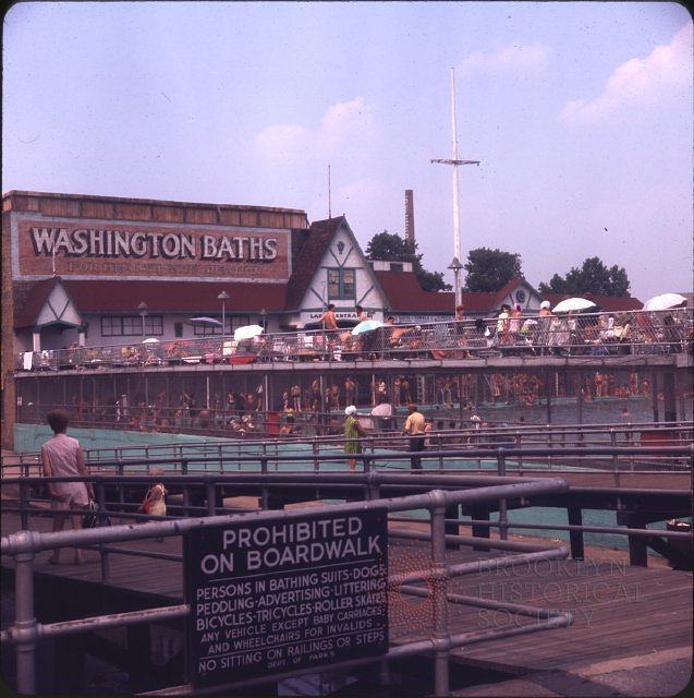Boardwalk rules sign in 1968.