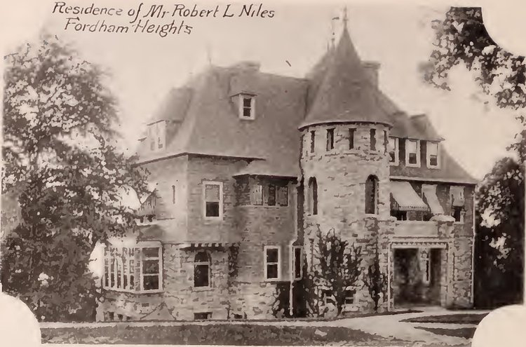 Robert Niles residence Fordham Bronx 1897