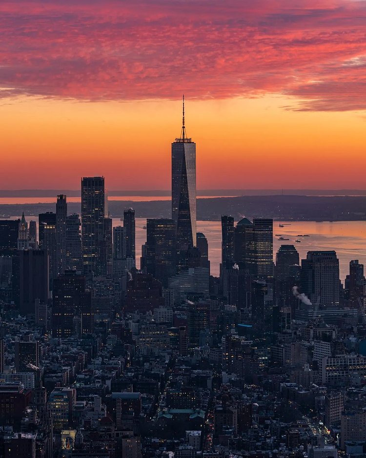 Sunset Over Lower Manhattan