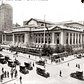 The New York Public Library as seen from the intersection of East 42nd Street and Fifth Avenue. July 14, 1915