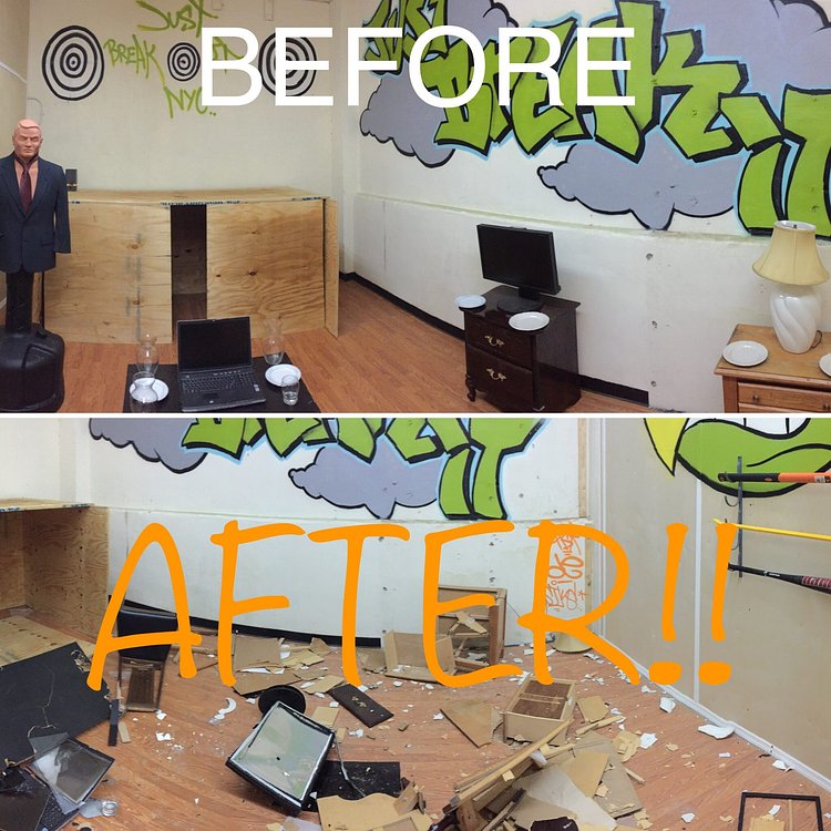 First session...WRECKED IT! www.WreckingClub.com #WreckedIt #wreckingclub #thingstodoinnyc #NYC #outandabout #outandaboutnyc