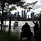 All hail the holder of the veil #behindthecamera #behindthescenes #groupeffort #freedomtower #princessbride #dumbobrides