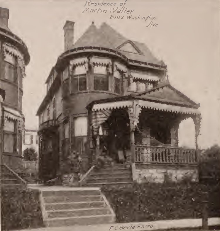 Martin Walter residence 2082 Washington Avenue Bronx 1897