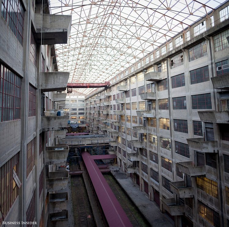 Here's the view of the atrium from Torres' floor. Before leaving Torres' space, Dean Bodnar, the senior vice president of the EDC, reminds us that many of the spaces at the Terminal are far more packed. "One of the main things we like to point to here is jobs per square foot. There are spaces similar to [Torres’] that employ 300 people. Our goal is to provide an environment for good-paying, local jobs," he says.