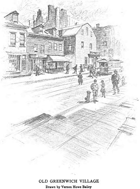 “Old Greenwich Village.” Thirty Years of New York, 1882-1912: New York Edison Company (1913)