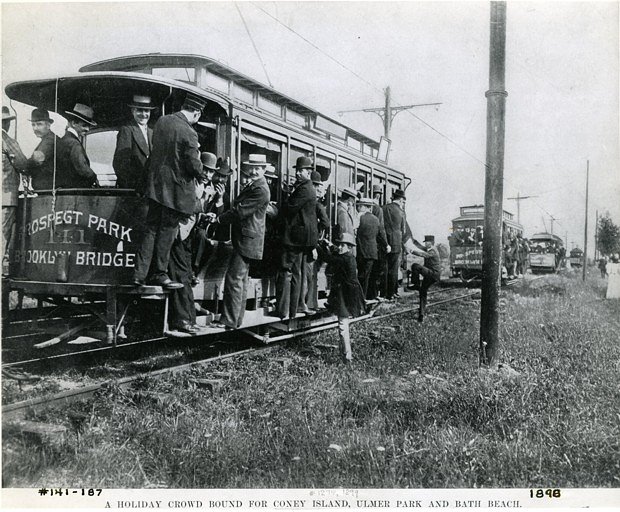 A train bound for Coney Island, 1896.