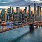 East River, Brooklyn Bridge, and Lower Manhattan