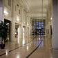 This is the lobby of the main building. The trains used to run directly through the building, as symbolized by the lines on the floor.