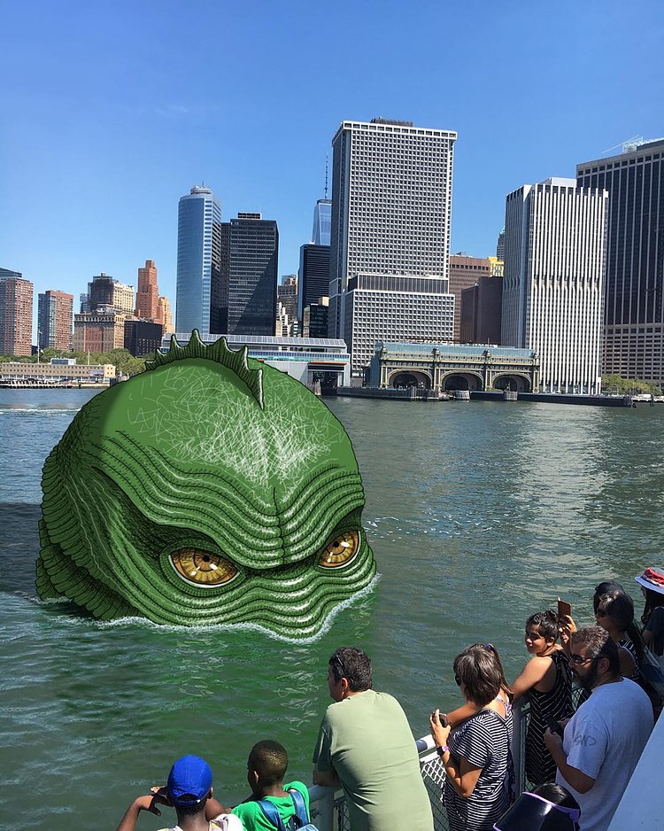 #subwaydoodle #subway #doodle #swd #nyc #governorsislandferry #creaturefromtheblacklagoon