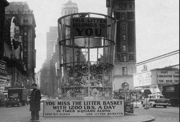 Old school public shaming in Times Square, 1955