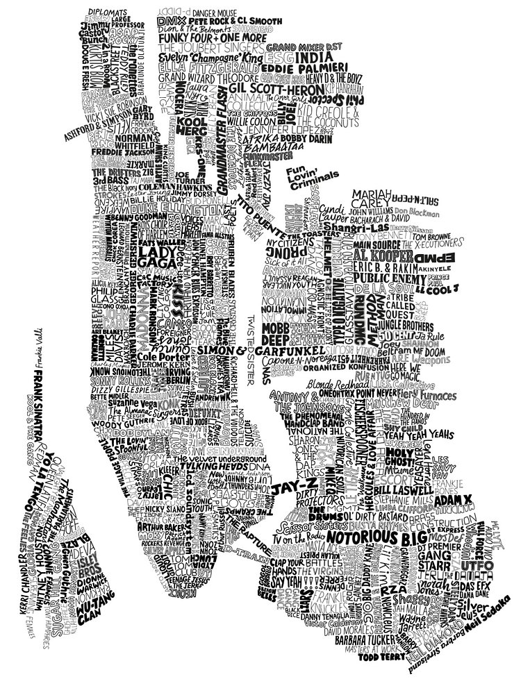 New York Music Map
