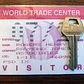 RARE, World Trade Center KEY w/ Visitor Pass Twin Towers WTC 911 New York, USA