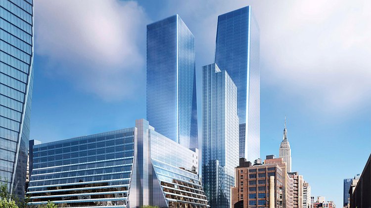 SOM Unveils New Renderings of New York City's $4.5 Billion Manhattan West