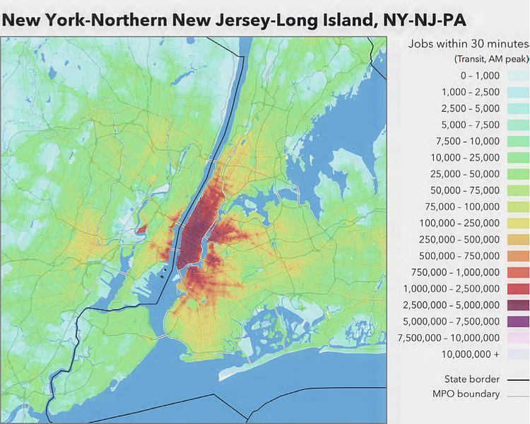 New York City Metropolitan Area Jobs Within 30 Minutes