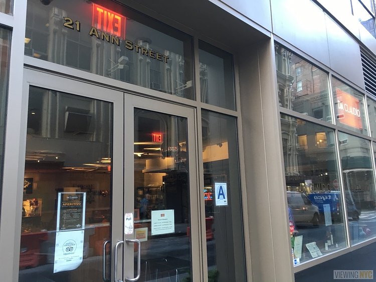 Exterior | Da Claudio, 21 Ann St, New York, NY 10038