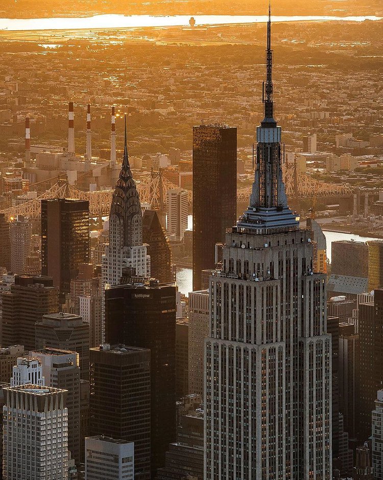 Sunrise over New York City