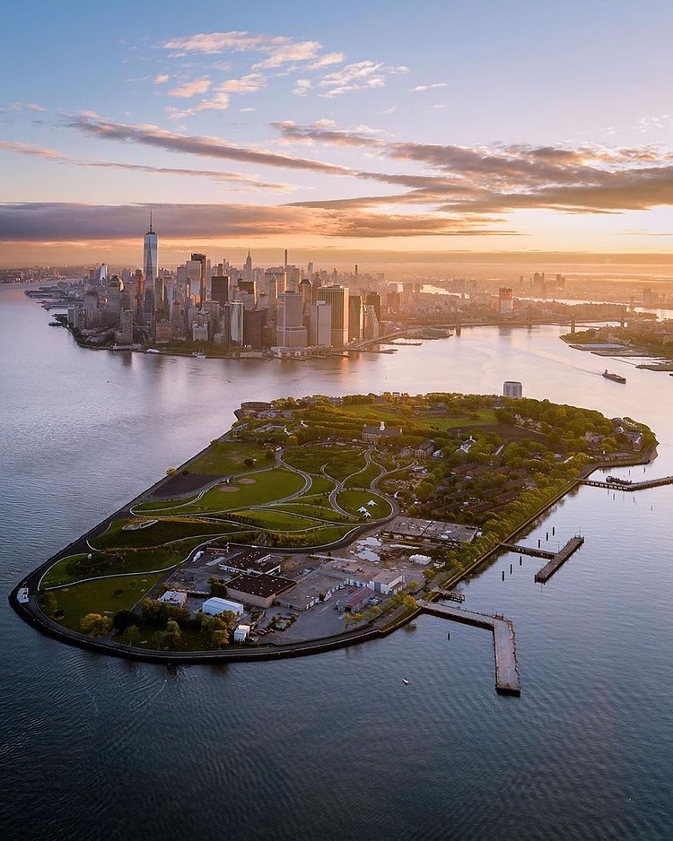 Early Morning over Governors Island.