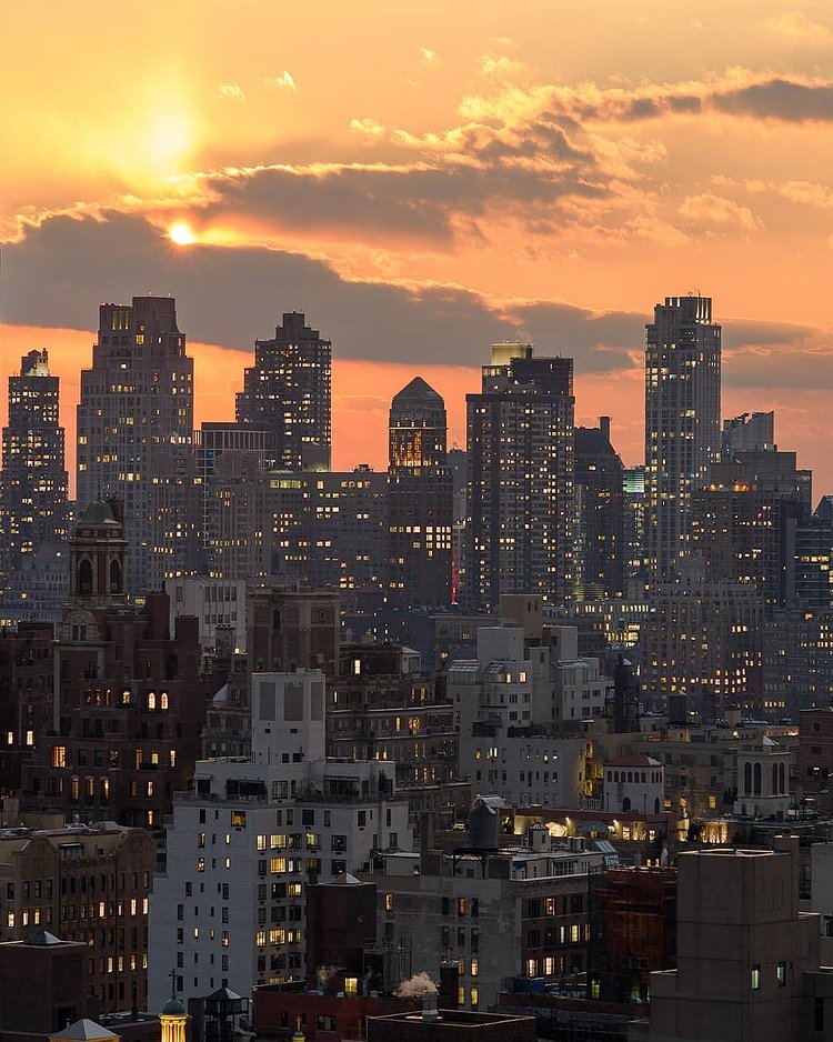 Sunset over Manhattan