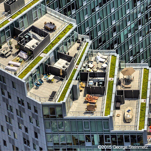 Photograph by George Steinmetz @geosteinmetz / @thephotosociety  Catching a little sun in sight of the water is easy if you happen to live in Mercedes House, on the west side of Manhattan.  This 2009 building designed by Enrique Norten has an unusual reverse “Z” footprint, generous patios, and waterfront views that look like they could be in Miami.