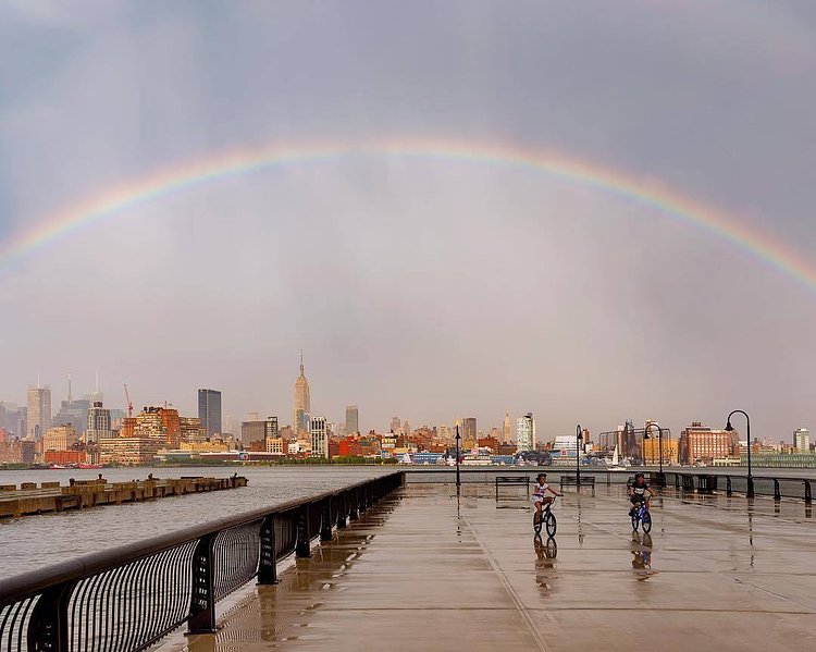 Rainbow over New York City