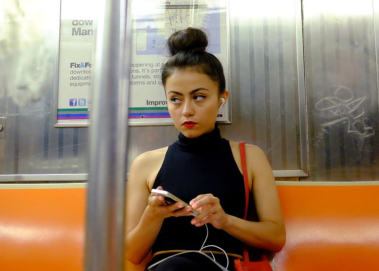 New York Street Scenes | July 10, 2014

Woman on the B train.