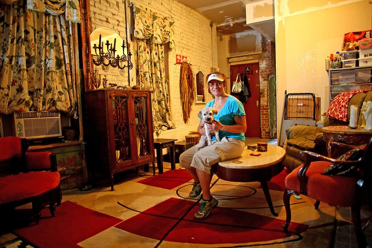 Geanme Marin came to the building in its early days and joined a band of squatters who had broken in and were using “sweat equity” to make it habitable.