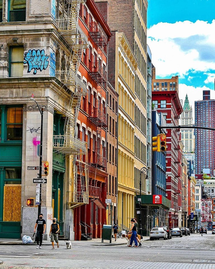 Broome Street and Mercer Street, SoHo, Manhattan