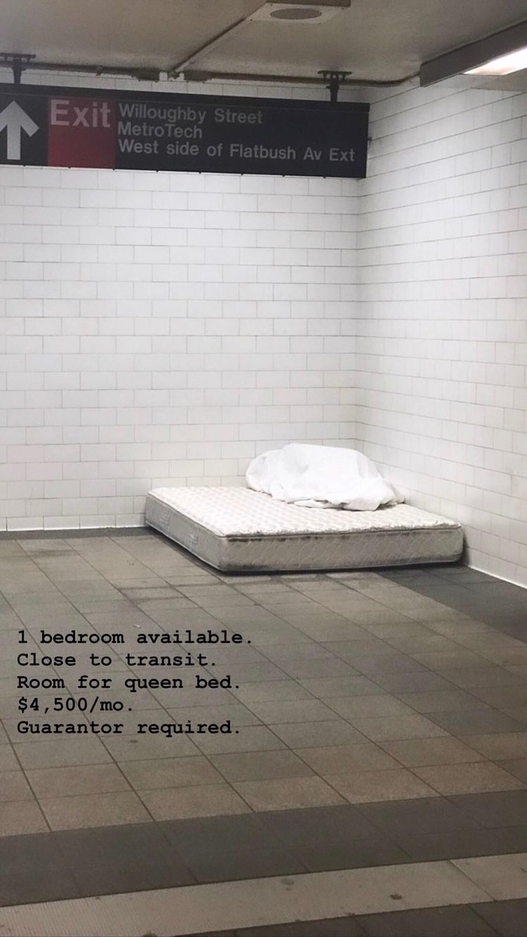 1 bedroom available. Close to transit. Room for queen bed. $4,500/mo. Guarantor required.