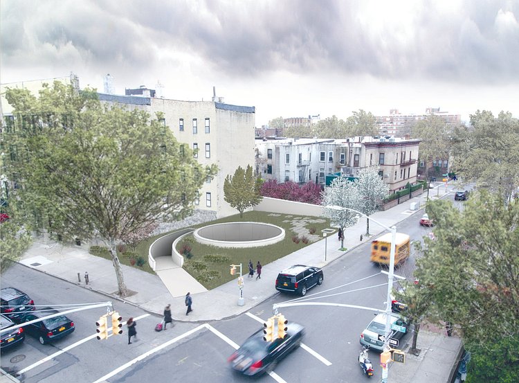 Sunken soul-searching spiral proposed for Crown Heights