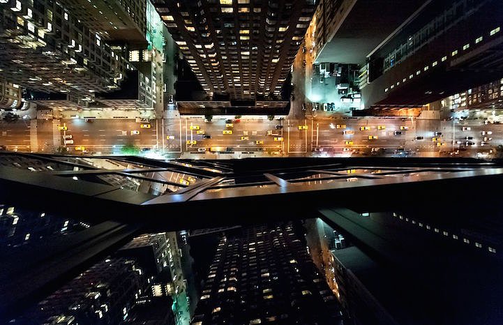 Vertigo-Inducing NYC Rooftop Photo Taken from Over 600 Feet Above Ground