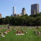 Central Park gökdelenlerin ortasında bir vaha... New York'a her gelişimde sabahları erkenden gidiyorum parka; takıyorum kulaklığımı, açıyorum müziğimi, en az bir saat yürüyorum. Sonra da çimenlerde uzanıp ,masmavi gökyüzüne bakıp hayallere dalıyorum.😇 Yüzölçümünün Monako Prensliğinden büyük olduğu söyleniyor::)))) Yazın hafta sonları manzara bu; mayolarıyla, şortlarıyla güneşlenen yüzlerce insan:) öte yandan kimi koşuyor, kimi bisiklete biniyor.. Geçenlerde okumuştum, arazi değeri 500 Milyar USD mış.. Bizde olsa çoktan 2-3 AVM , residanslar, ofis kuleleri dikmiştik!!! Böylesine değerli bir alanı kent parkı olarak bırakan zihniyete bravoo 👏Herkese iyi pazarlar🙏