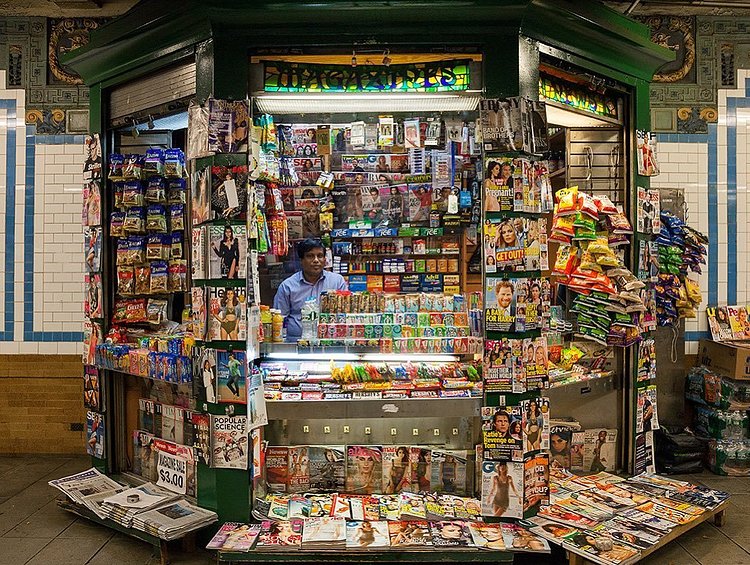 Subway Newsstand, New York, New York