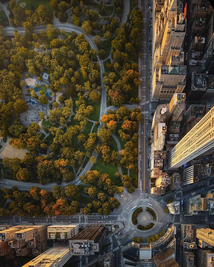 Columbus Circle and Central Park, Manhattan