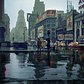 Times Square on a Rainy Day 1943, colorized