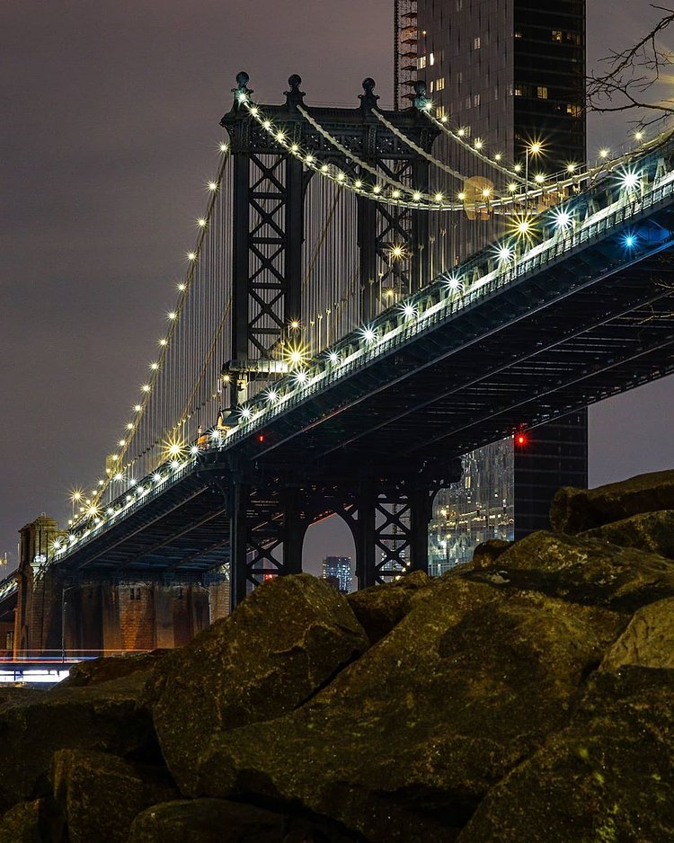 Manhattan Bridge from Brooklyn Bridge Park, DUMBO, Brooklyn