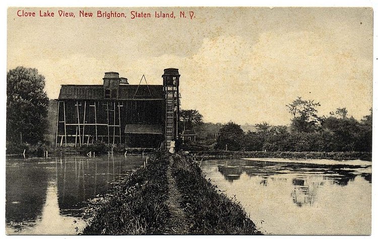 Clove Lake View, New Brighton, Staten Island. (From the Collection of the Staten Island Museum)